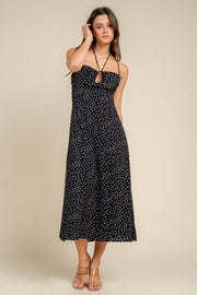 CAMI FIT & FLARE MIDI DRESS