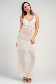 Crochet Knit Maxi Dress