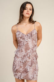 H-LINE MINI DRESS W/ MERROW EDGE DETAILS