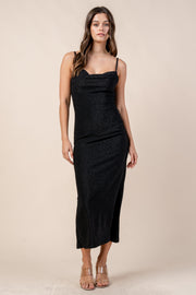 STRETCH KNIT WITH FOILS DRESS